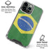 Brazil Flag Distressed iPhone 16 Pro Max Clear Case